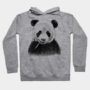 Panda Head Print Hoodie